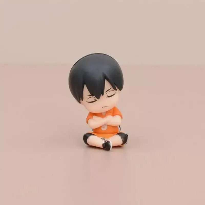  Haikyu Chibi Kawaii Figurines, Hinata Tobio Tetsuro Kenma Anime Figures 2 in 