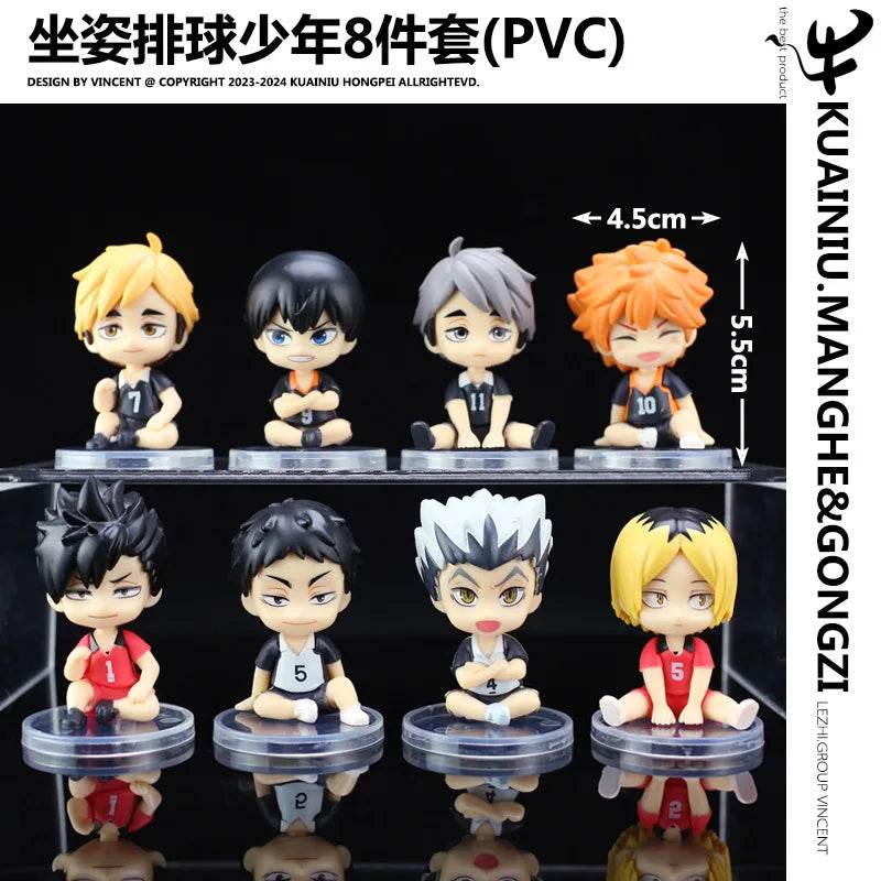 Haikyu!! Volleyball Action Figure Collection - 8 Iconic Characters Set - ToylandEU