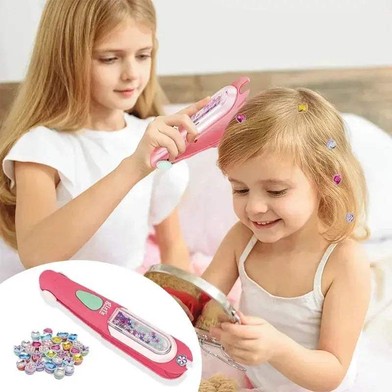 Hair Gem Stamper Kit With Reusable Bling Diamonds For Girls - ToylandEU