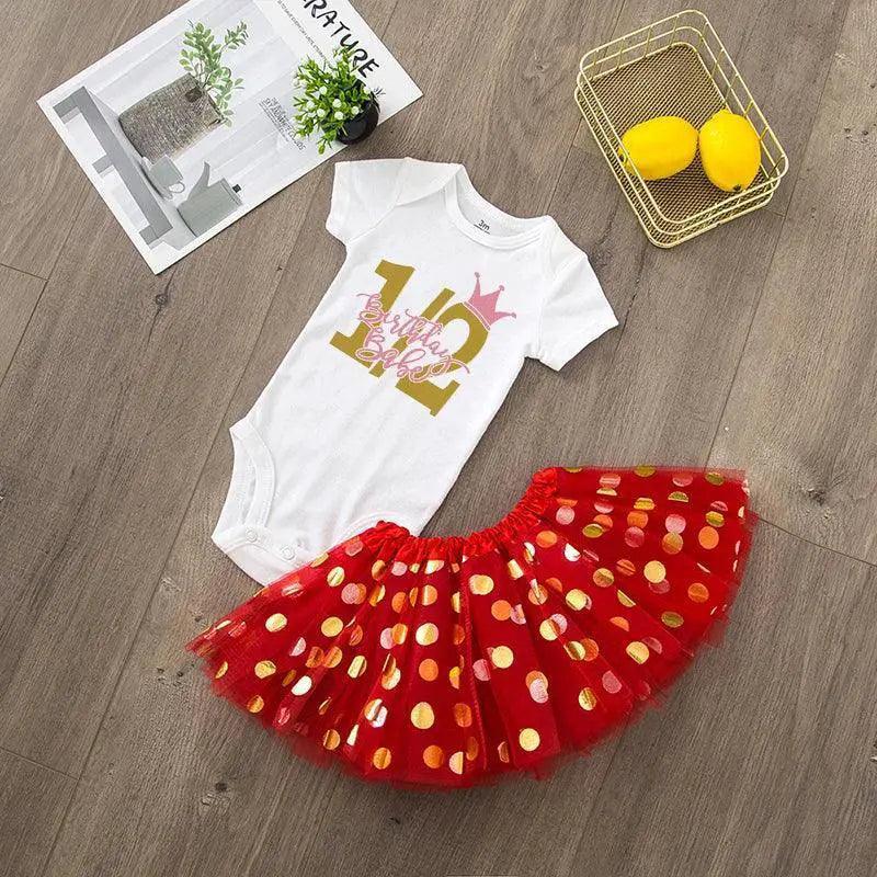  Half Birthday Cake Smash Outfit Sequined Baby Tutu Set -  ToylandEU™