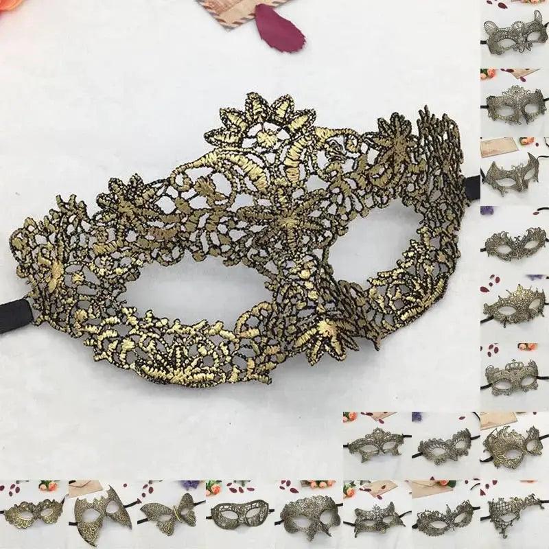  Half Face Animal Lace Halloween Masquerade Mask Elegant -  ToylandEU™