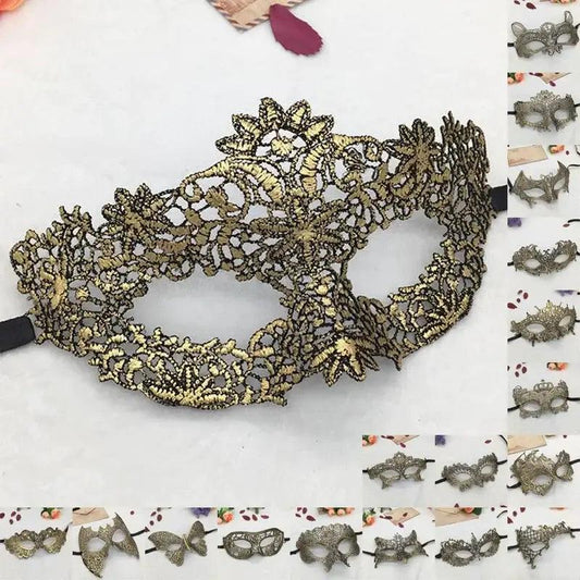  Half Face Animal Lace Halloween Masquerade Mask Elegant -  ToylandEU™
