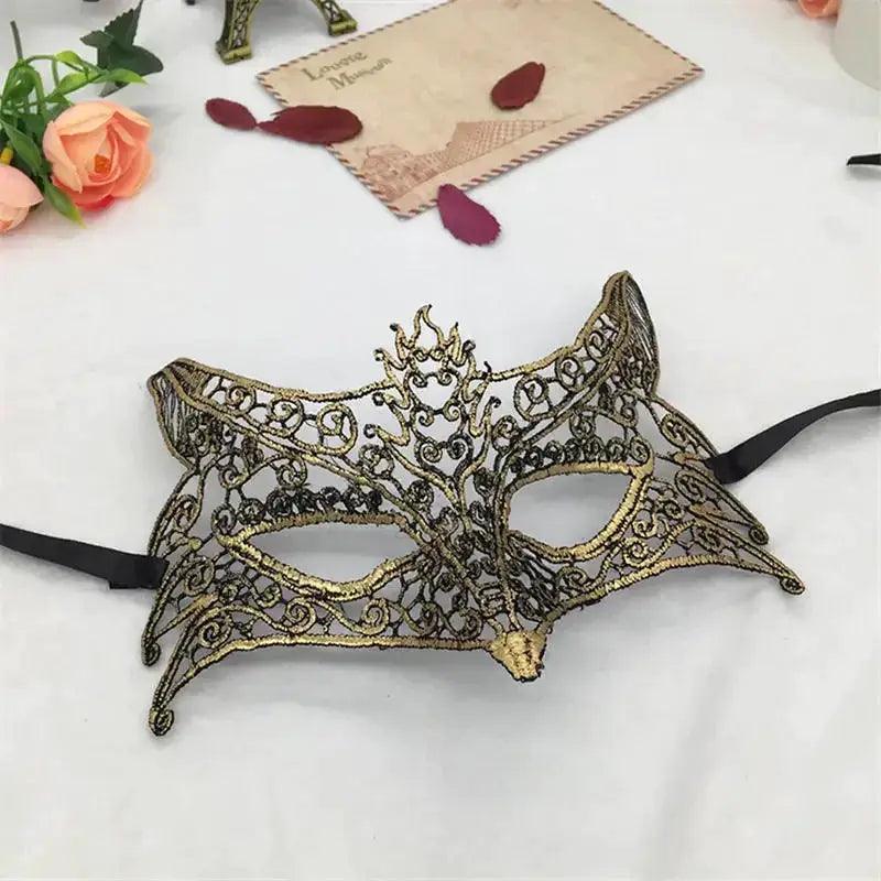  Half Face Animal Lace Halloween Masquerade Mask Elegant -  ToylandEU™