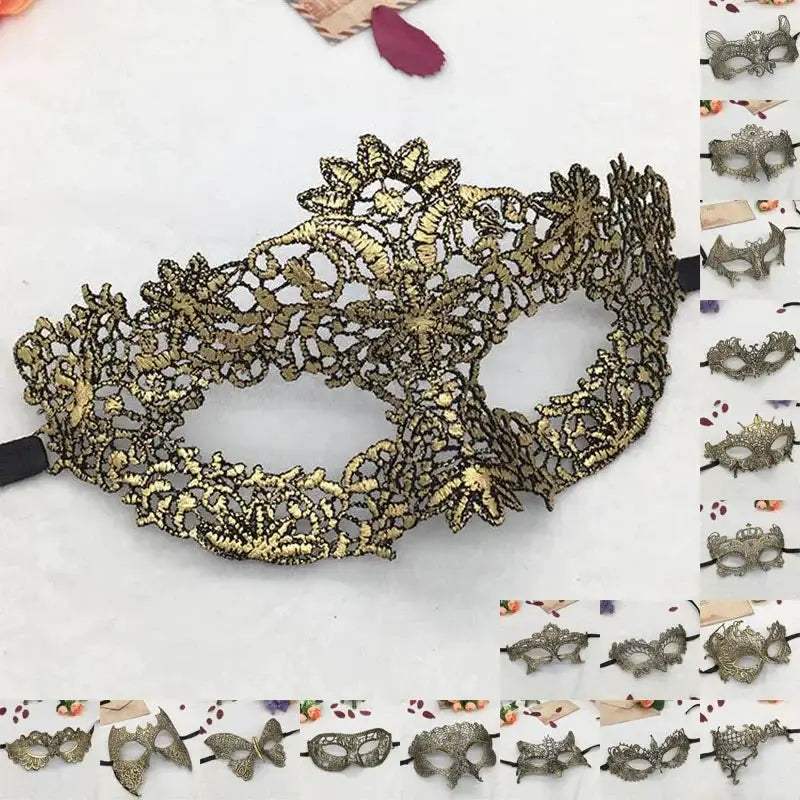  Half Face Animal Lace Halloween Masquerade Mask Elegant -  ToylandEU™