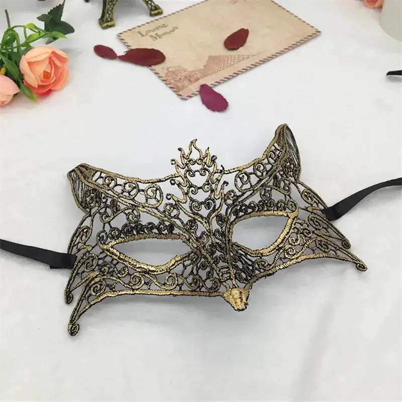  Half Face Animal Lace Halloween Masquerade Mask Elegant -  ToylandEU™