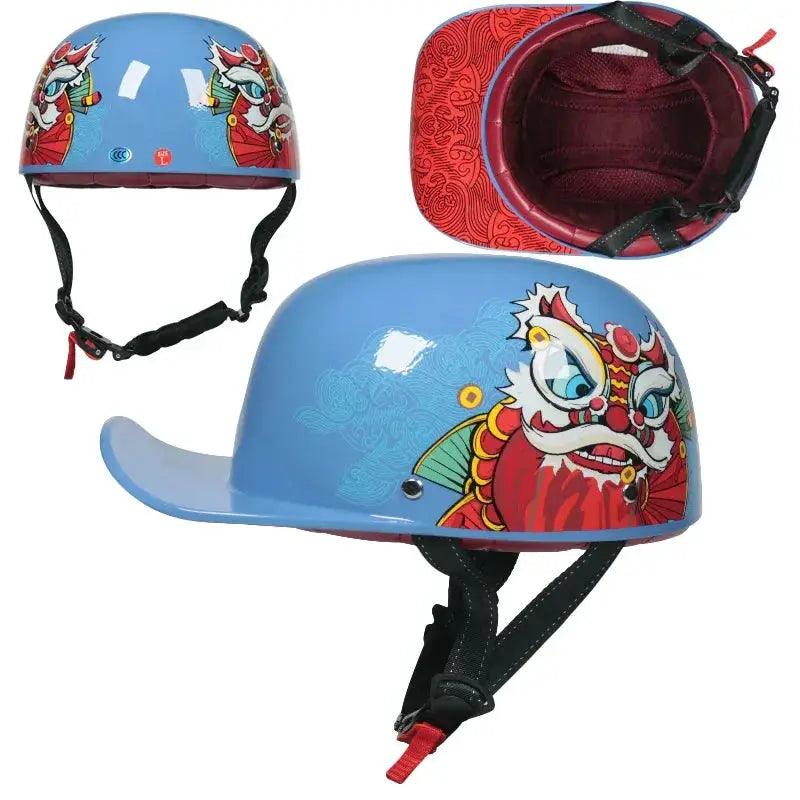  Half Face Motorcycle Helmet DOT Certified Unisex -  ToylandEU™