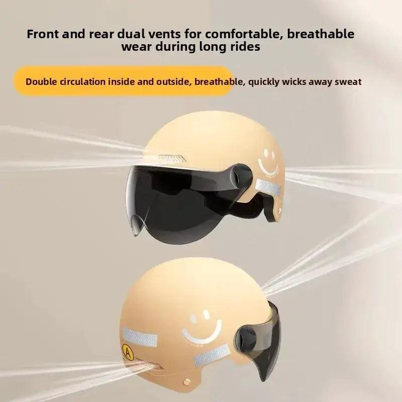  3C Certified Cartoon Half Helmet With Goggles For Bike -  ToylandEU™