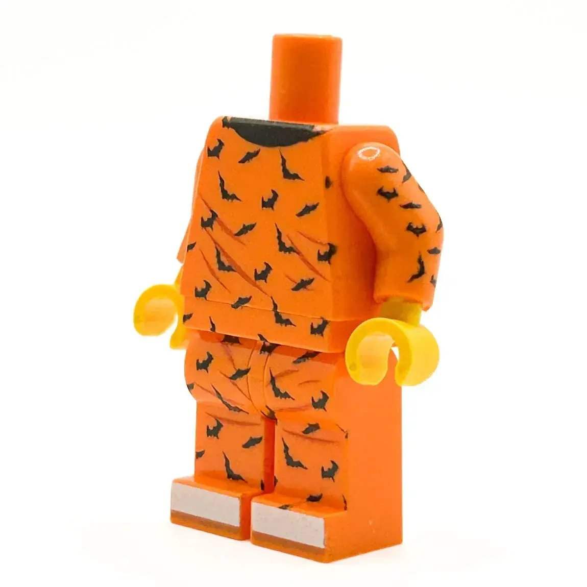 Halloween Bat Pajama Figure Body With Custom Printing On Authentic Lego Torso And Legs - ToylandEU