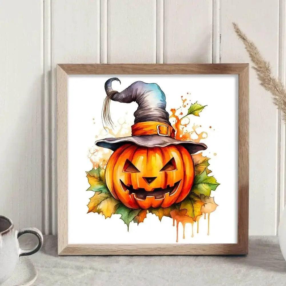  Halloween Cat-Shaped 5D Cross Stitch Kit - DIY Pumpkin Needle Art Craft for Wall Decoration, Perfect 2025 Gift for Adults -  ToylandEU™