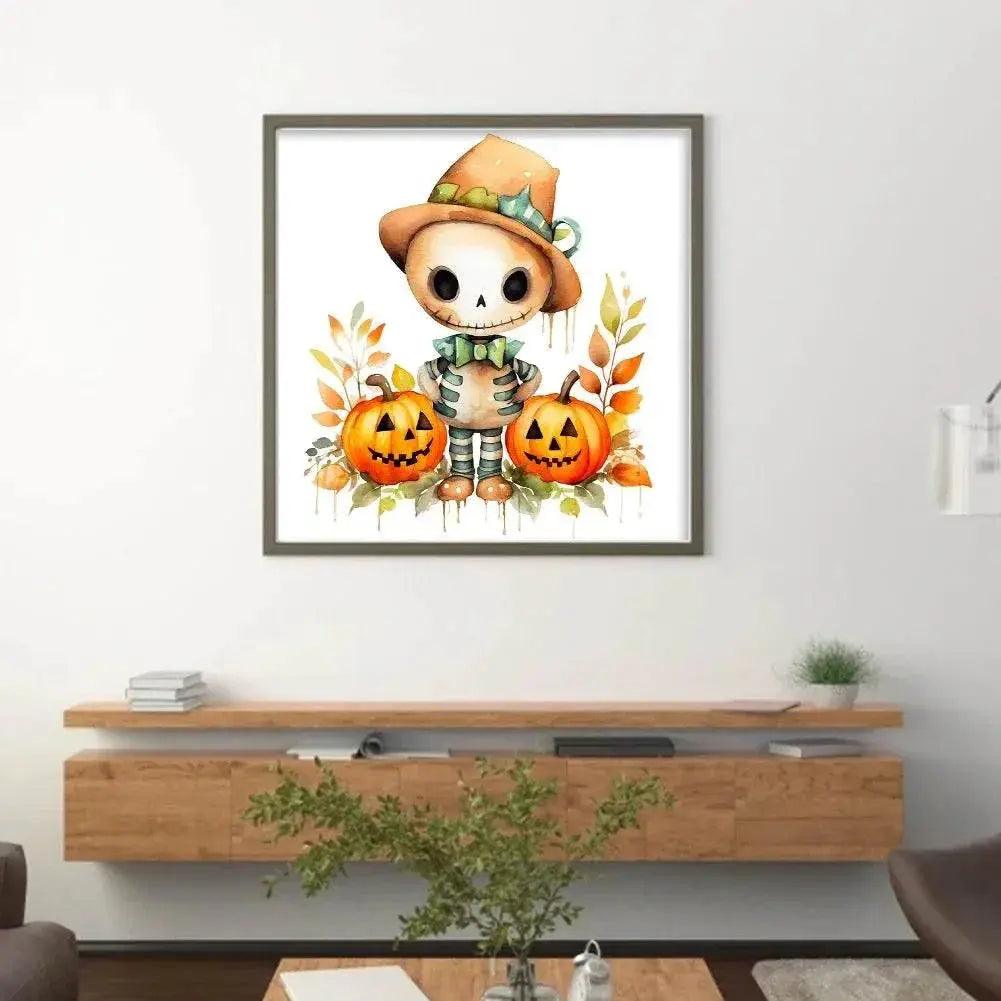  Halloween Cat-Shaped 5D Cross Stitch Kit - DIY Pumpkin Needle Art Craft for Wall Decoration, Perfect 2025 Gift for Adults -  ToylandEU™