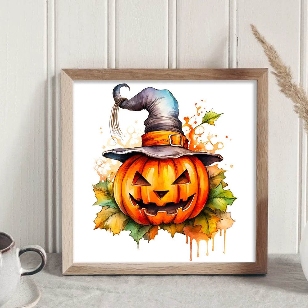 Halloween Cat-Shaped 5D Cross Stitch Kit - DIY Pumpkin Needle Art Craft for Wall Decoration, Perfect 2025 Gift for Adults - ToylandEU