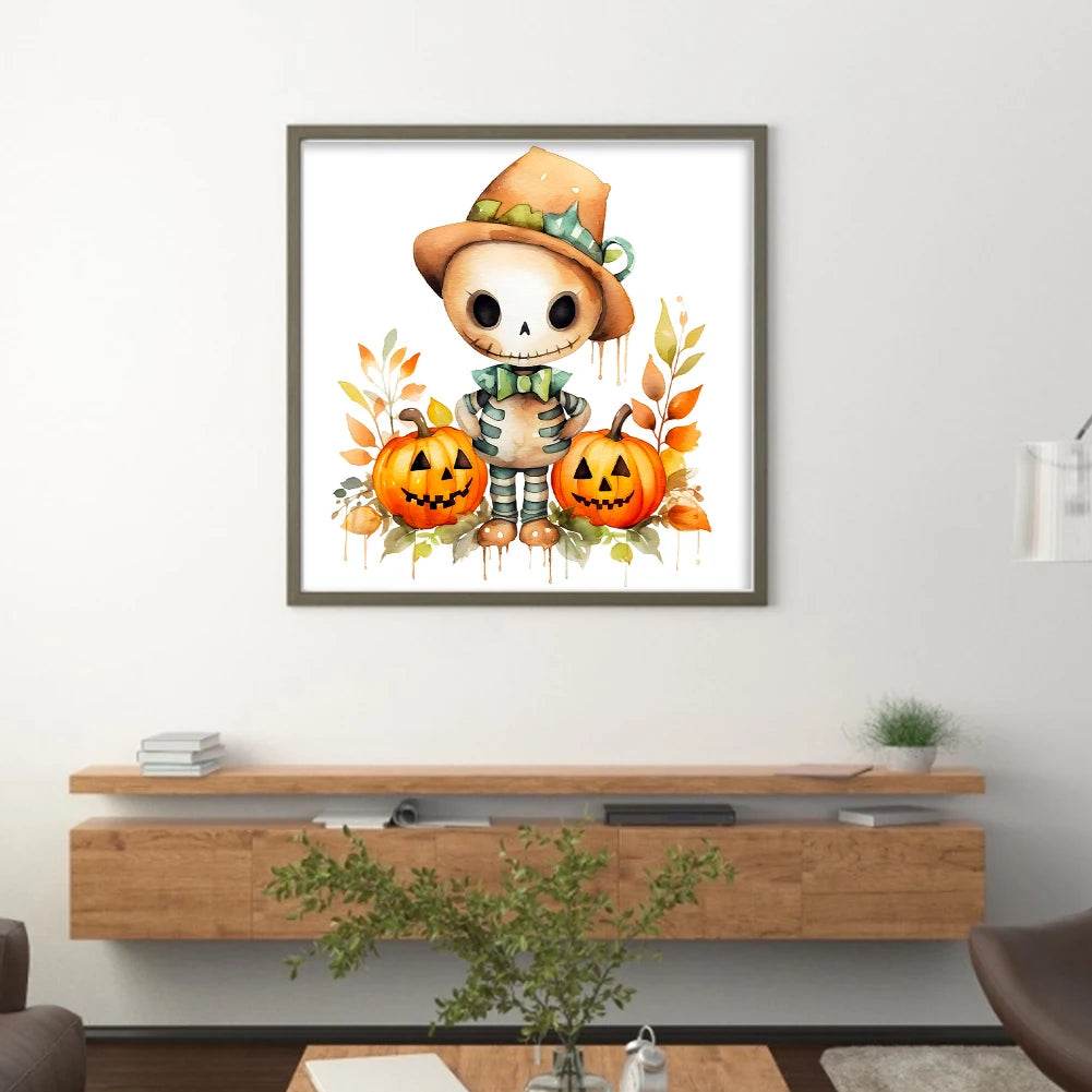 Halloween Cat-Shaped 5D Cross Stitch Kit - DIY Pumpkin Needle Art Craft for Wall Decoration, Perfect 2025 Gift for Adults - ToylandEU