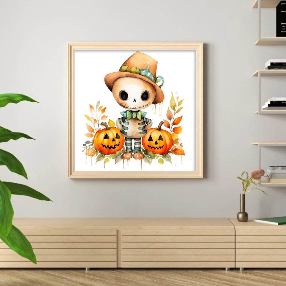 Halloween Cat-Shaped 5D Cross Stitch Kit - DIY Pumpkin Needle Art Craft for Wall Decoration, Perfect 2025 Gift for Adults - ToylandEU