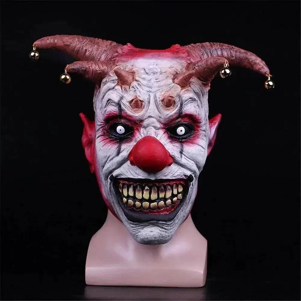  Scary Masks Easy To Wear One Size Masks Halloween Masks Lifelike Appearance Latex Repeatable Clown Masks Jingle Bell Masks -  ToylandEU™