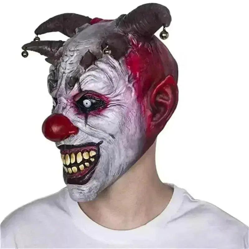  Scary Masks Easy To Wear One Size Masks Halloween Masks Lifelike Appearance Latex Repeatable Clown Masks Jingle Bell Masks -  ToylandEU™