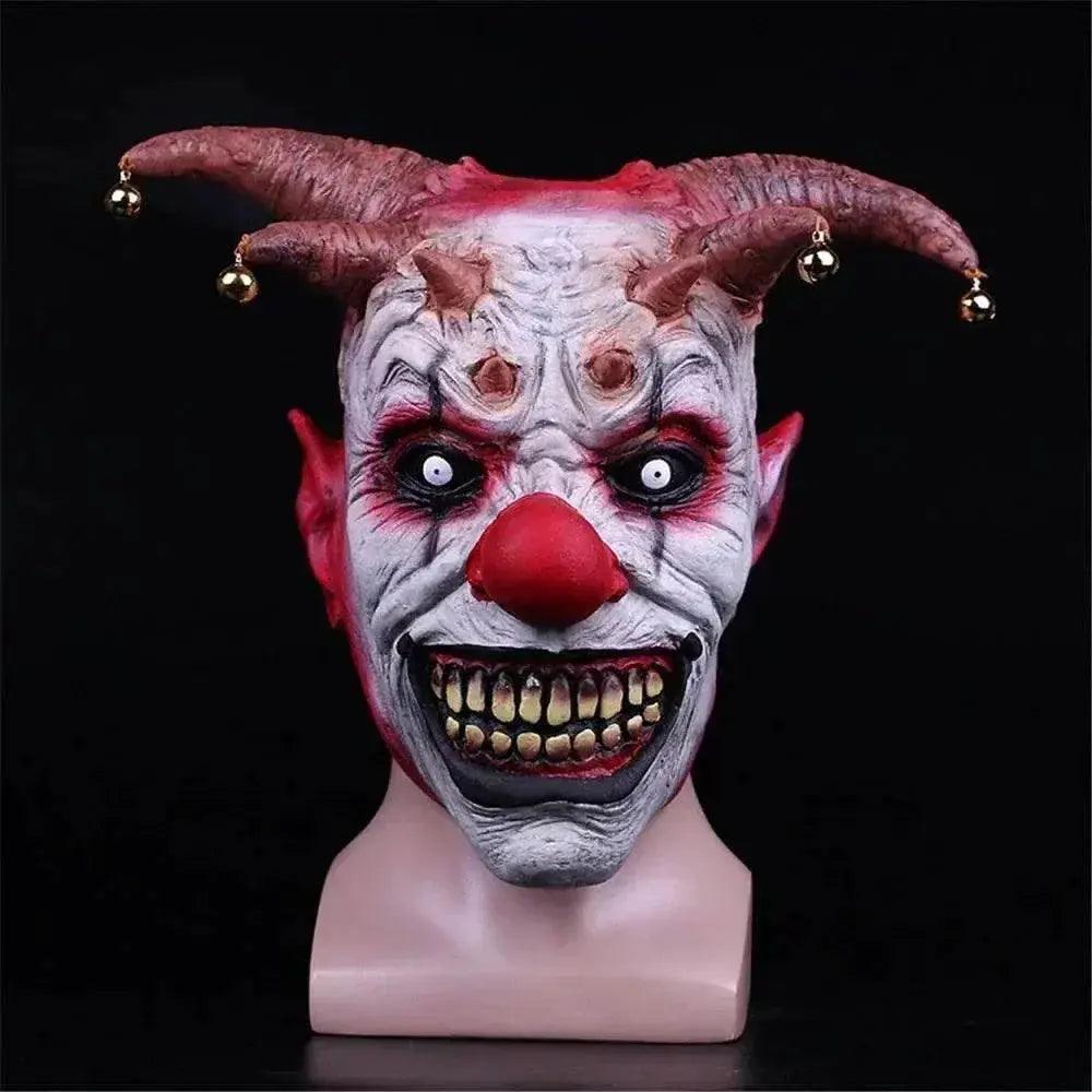  Scary Masks Easy To Wear One Size Masks Halloween Masks Lifelike Appearance Latex Repeatable Clown Masks Jingle Bell Masks -  ToylandEU™