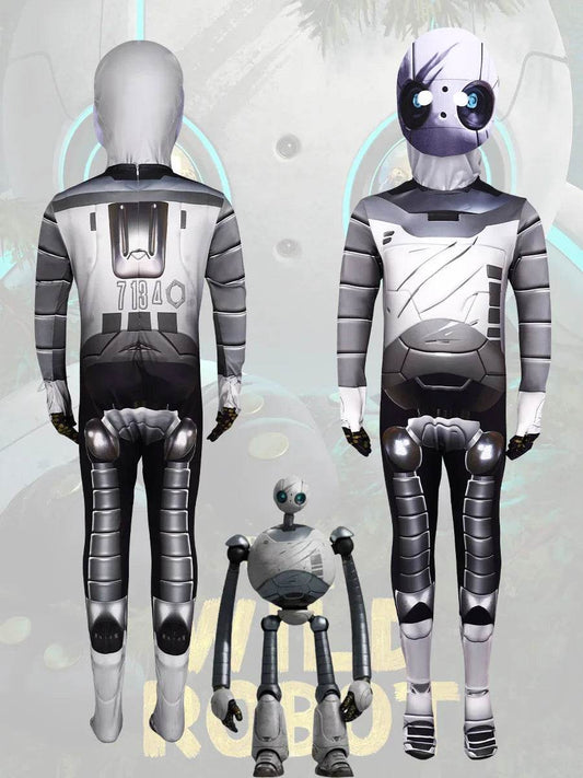 Halloween Cosplay Costumes The Wild Robot Jumpsuit Children Adults Cartoon Dress Up Suit - ToylandEU
