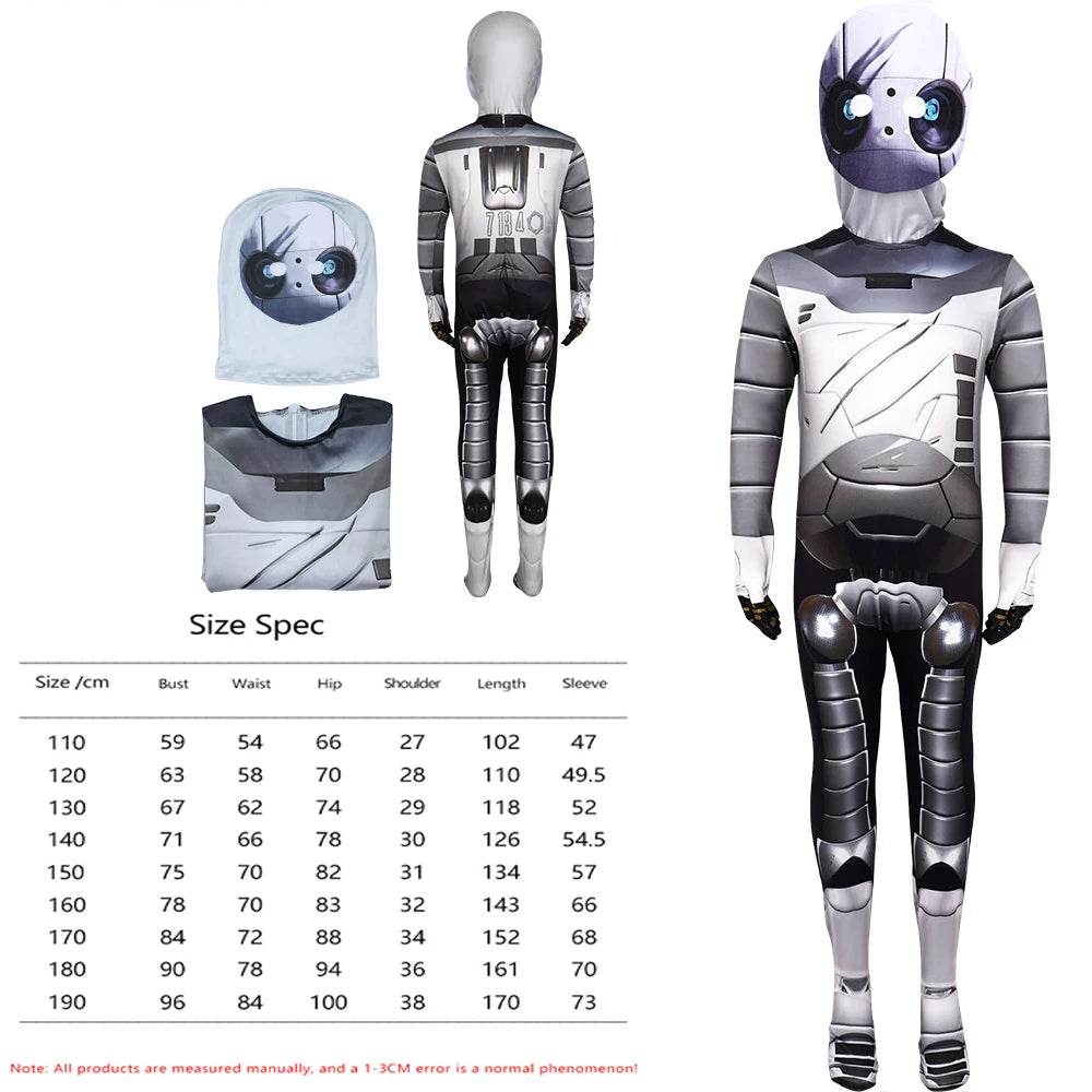 Halloween Cosplay Costumes The Wild Robot Jumpsuit Children Adults Cartoon Dress Up Suit - ToylandEU