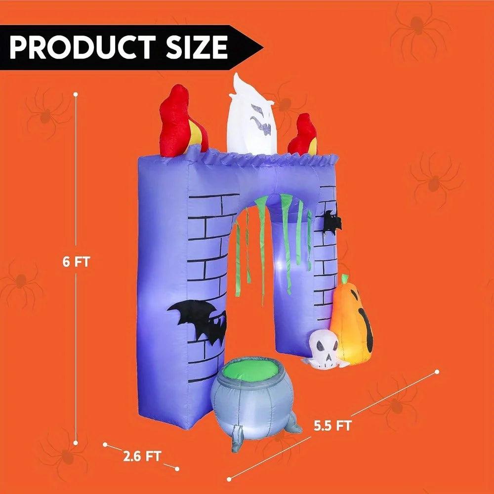 Halloween Inflatable Castle | 6 FT LED | Toylandeu™