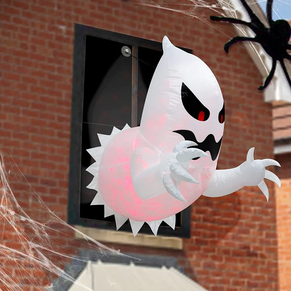 Halloween Inflatable Ghost with Blower Fast Inflate Outdoor Decoration - ToylandEU