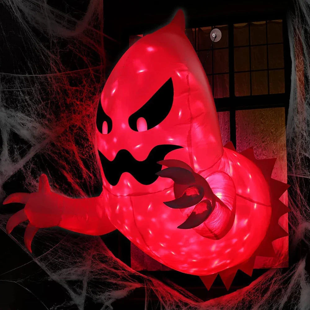 Halloween Inflatable Ghost with Blower Fast Inflate Outdoor Decoration - ToylandEU