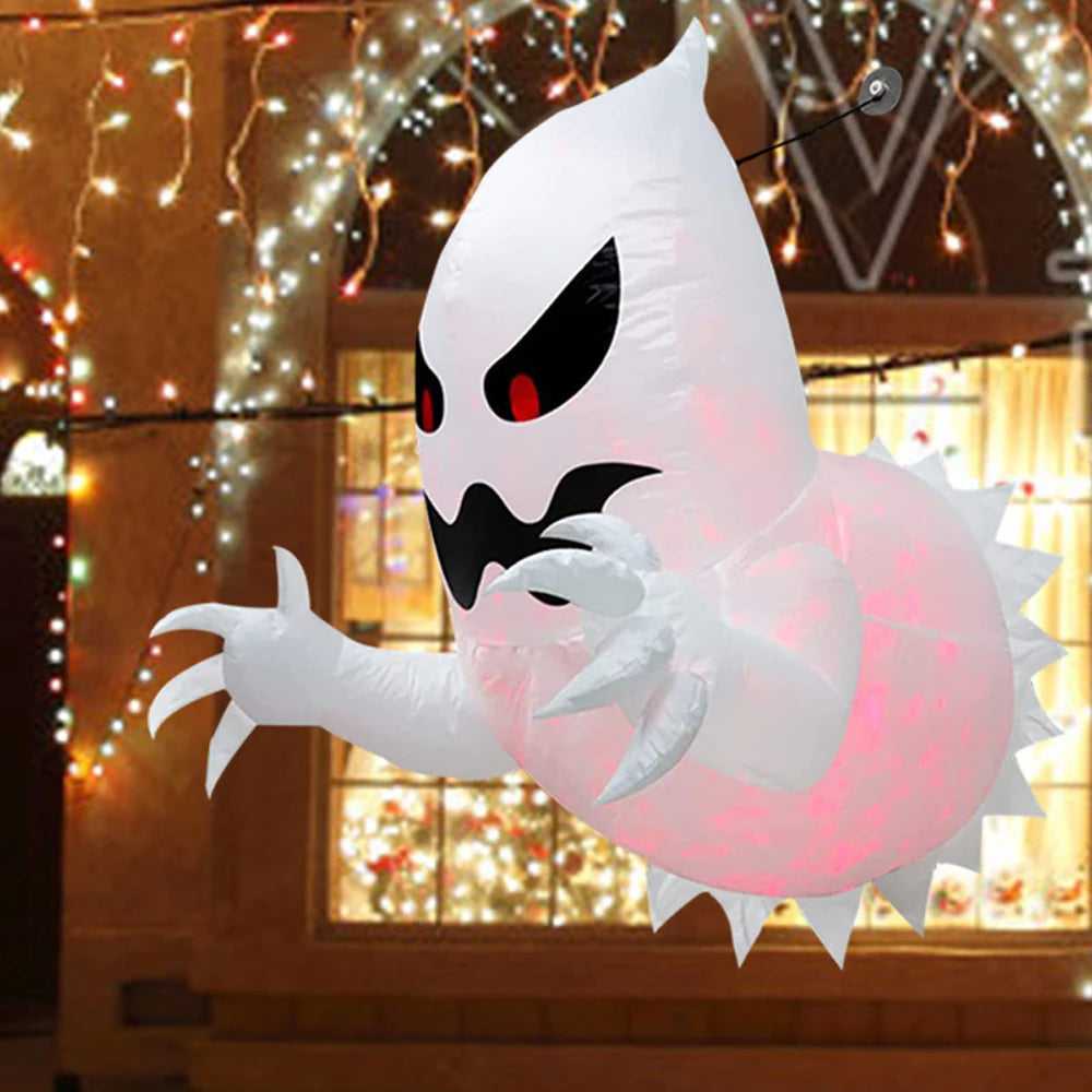 Halloween Inflatable Ghost with Blower Fast Inflate Outdoor Decoration - ToylandEU
