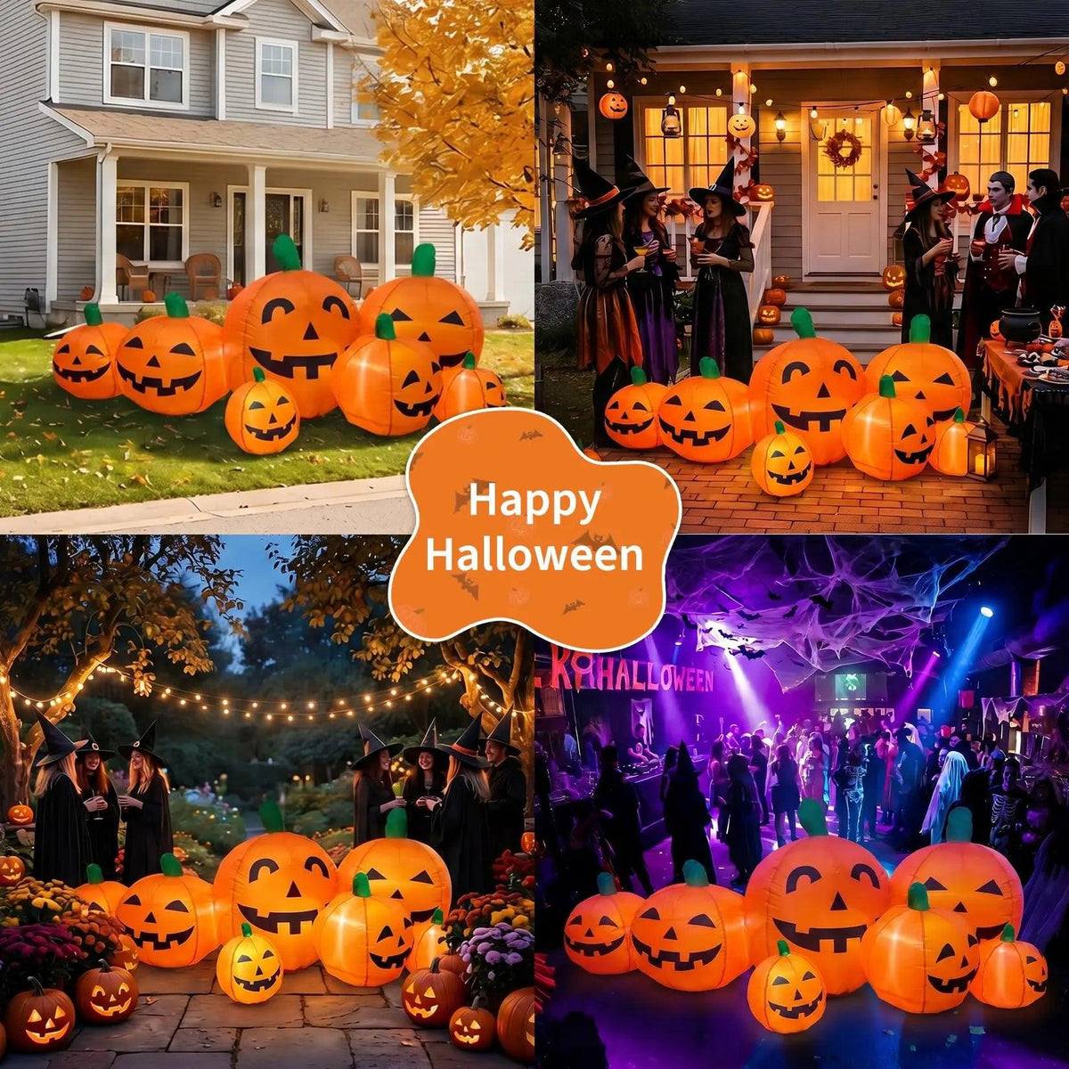Halloween Inflatable Pumpkin | 7.5Ft Outdoor LED | Toylandeu™