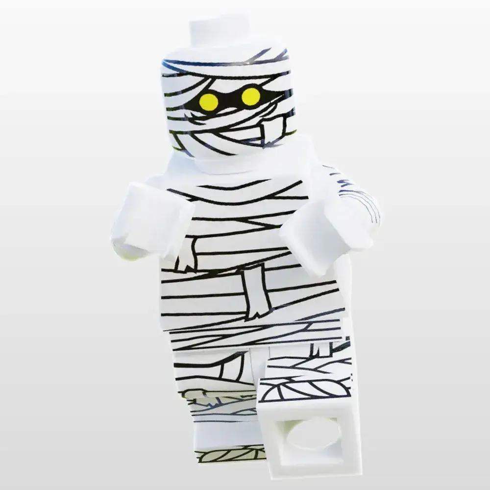 Custom Lego Figure Mummy Built With Authentic Lego Parts For Standard Figure Scale Display - ToylandEU