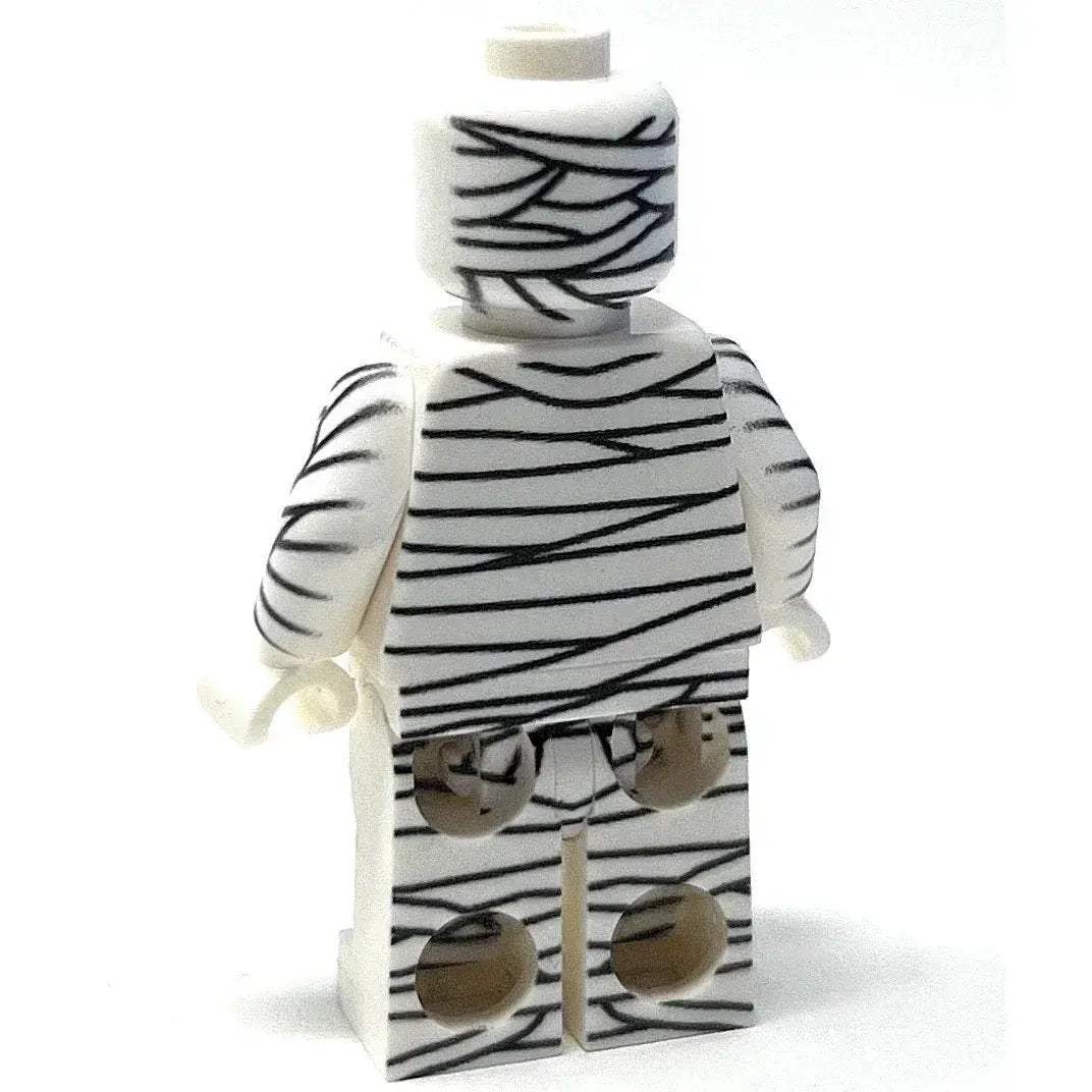 Custom Lego Figure Mummy Built With Authentic Lego Parts For Standard Figure Scale Display - ToylandEU