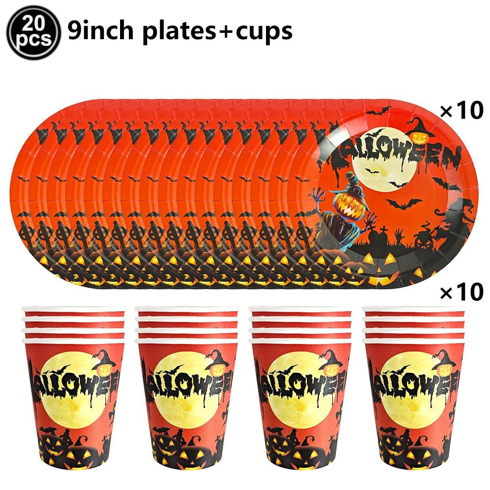 Halloween Party Tableware | Disposable Paper | Toylandeu™