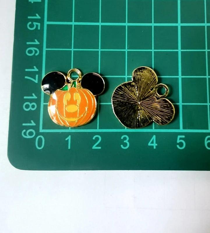 Halloween Pendant Charms | 10pc Metal DIY Keychains | Toylandeu™