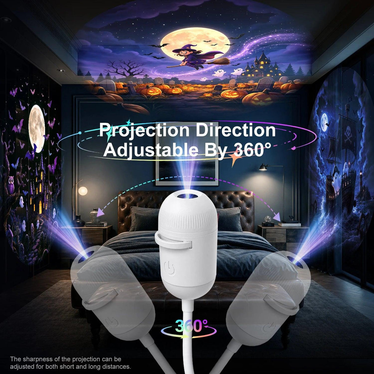Halloween Projector Light | 12 Patterns USB Powered | Toylandeu™