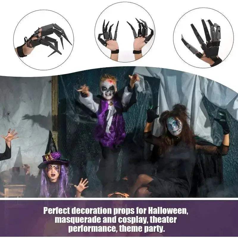 Halloween Realistic Articulated Fingers Skeleton Hand Prop For Cosplay - ToylandEU