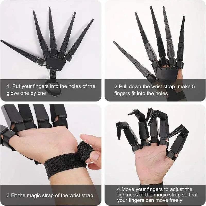 Halloween Realistic Articulated Fingers Skeleton Hand Prop For Cosplay - ToylandEU