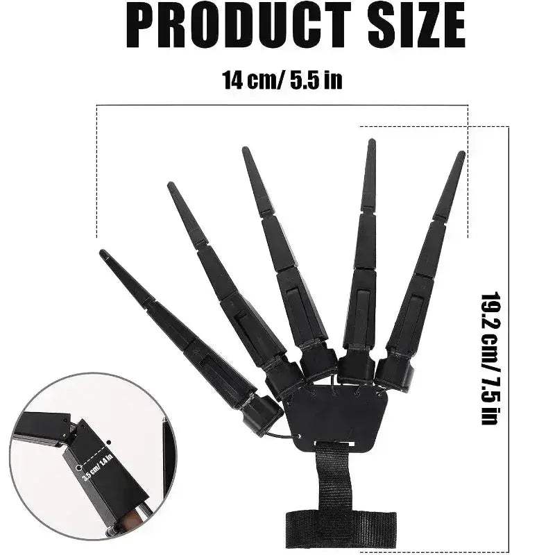 Halloween Realistic Articulated Fingers Skeleton Hand Prop For Cosplay - ToylandEU