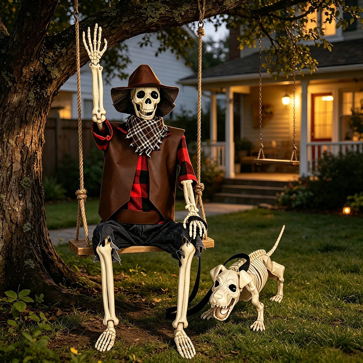 Halloween Skeleton | 36-Inch Posable Cowboy | Toylandeu™