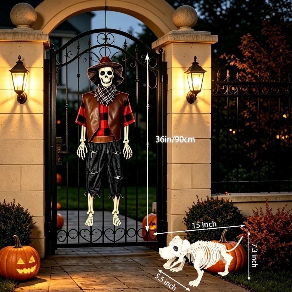 Halloween Skeleton | 36-Inch Posable Cowboy | Toylandeu™