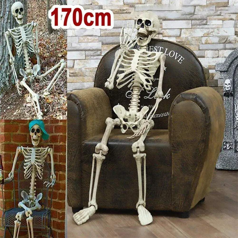 Halloween Skeleton Decor Movable Joints Full Size Yard Statue - ToylandEU