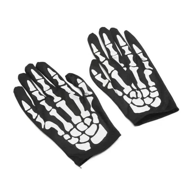 Halloween Skeleton Gloves and Skull Face Mask Set Indoor Outdoor Party Face Cover Scary Horror Atmosphere Props Gift -  ToylandEU™
