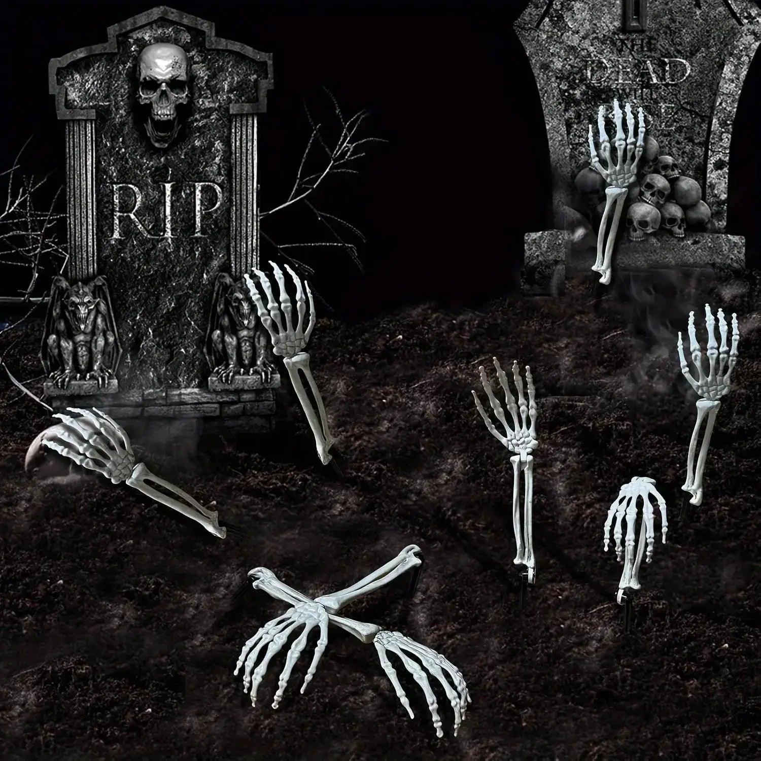  Halloween Skeleton Ground Stakes Durable Plastic Decor -  ToylandEU™