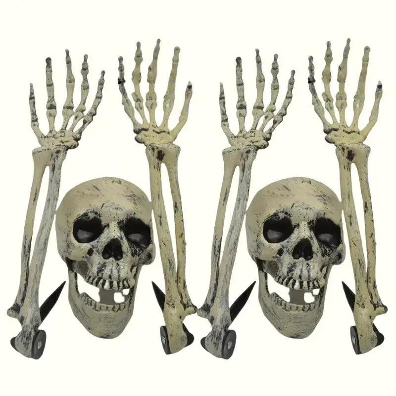  Halloween Skeleton Ground Stakes Durable Plastic Decor -  ToylandEU™