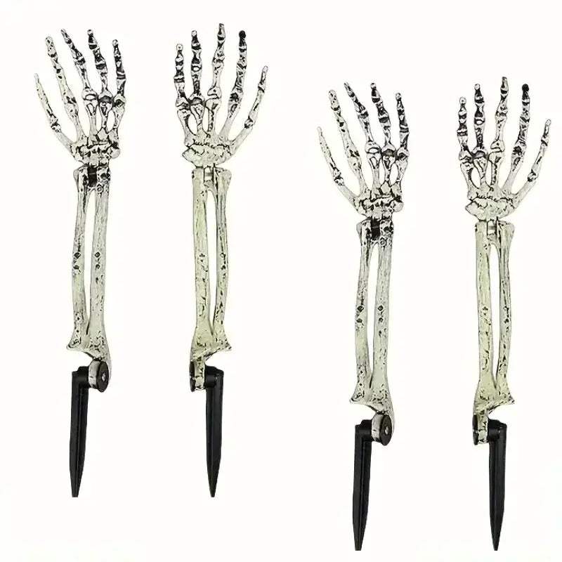 Halloween Skeleton Ground Stakes With Skull And Hand Decor - ToylandEU