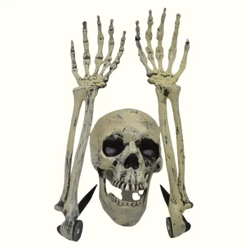 Halloween Skeleton Ground Stakes With Skull And Hand Decor - ToylandEU