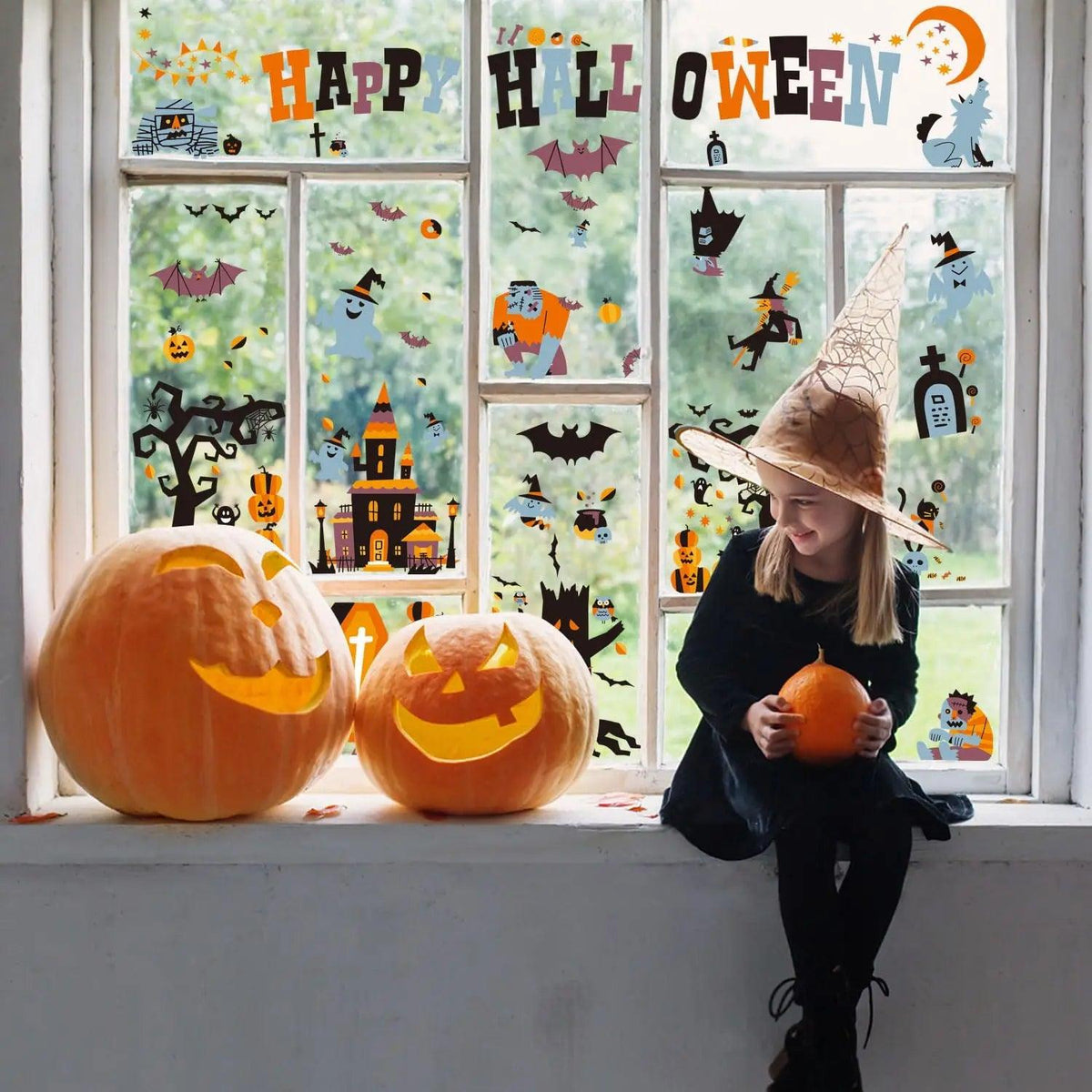 Halloween Window Clings | Reusable | Toylandeu™