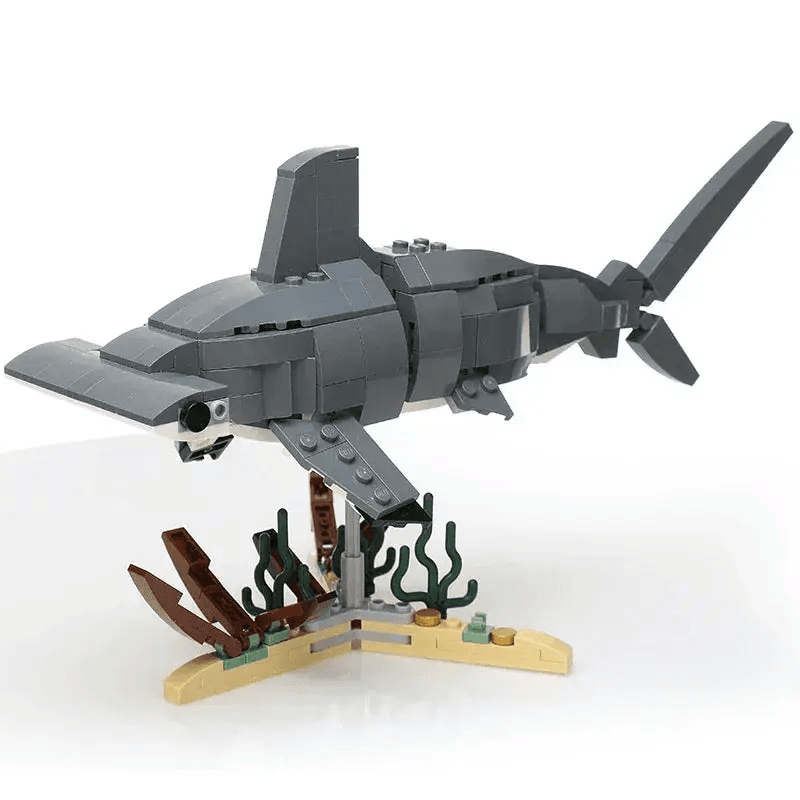Hammerhead Shark Building Set With LEGO Bricks Collectible - ToylandEU