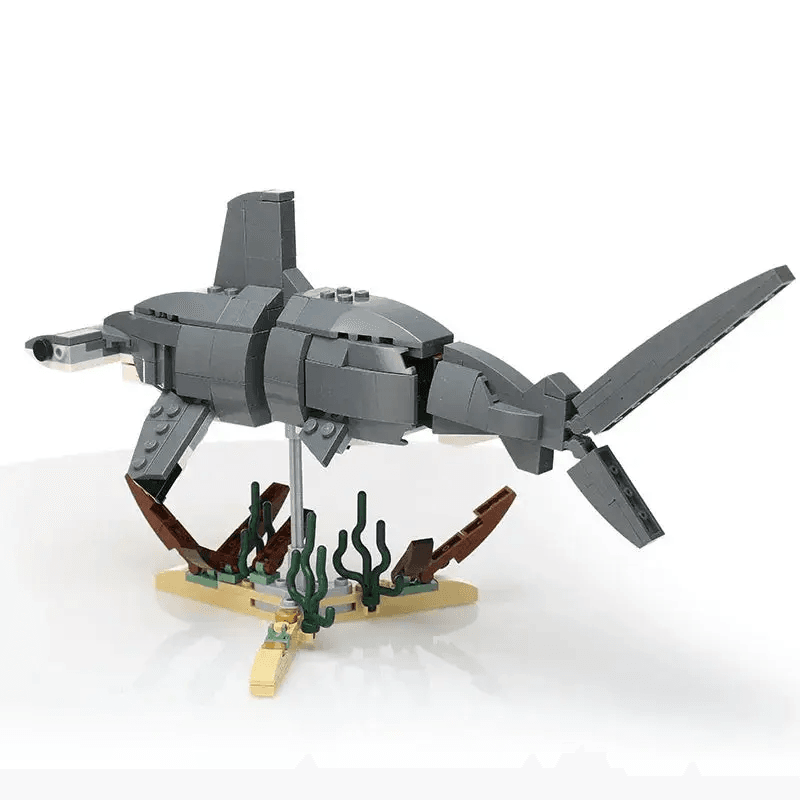 Hammerhead Shark Building Set With LEGO Bricks Collectible - ToylandEU