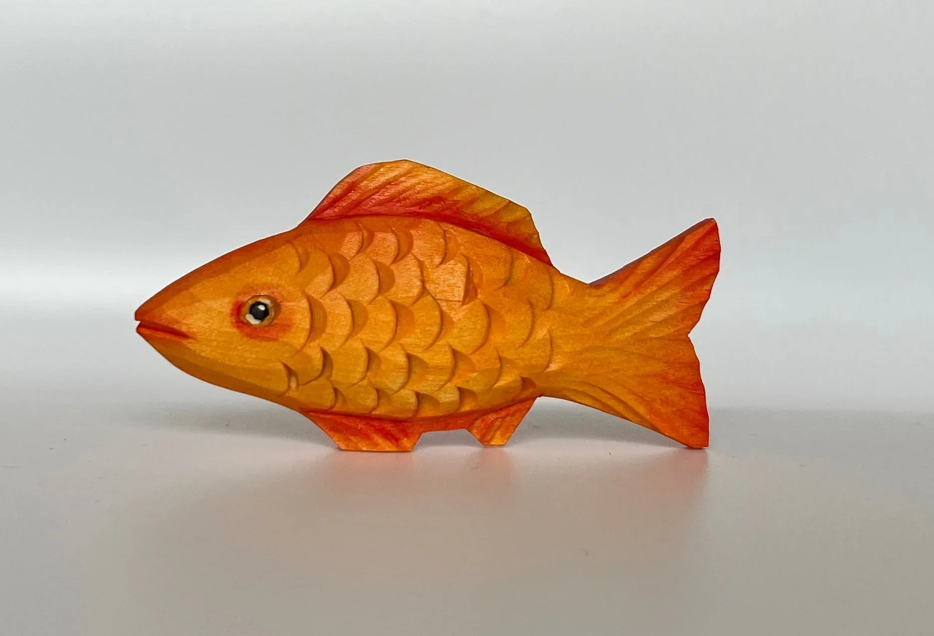 Hand Carved Wooden Fish For Creative Play And Learning - ToylandEU