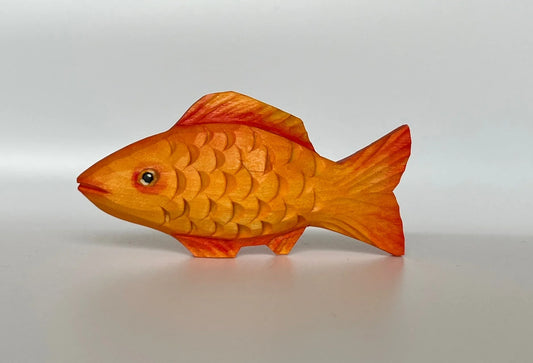 Hand Carved Wooden Fish For Creative Play And Learning - ToylandEU