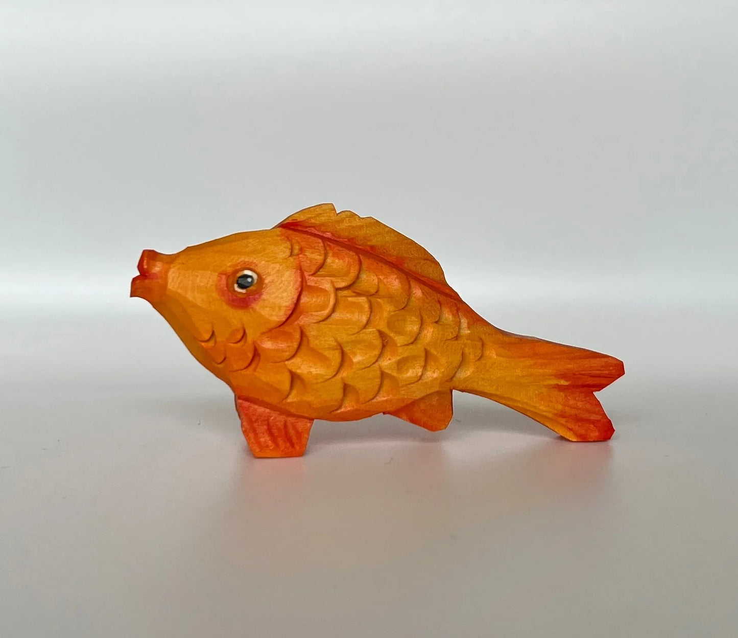 Hand Carved Wooden Fish For Creative Play And Learning - ToylandEU