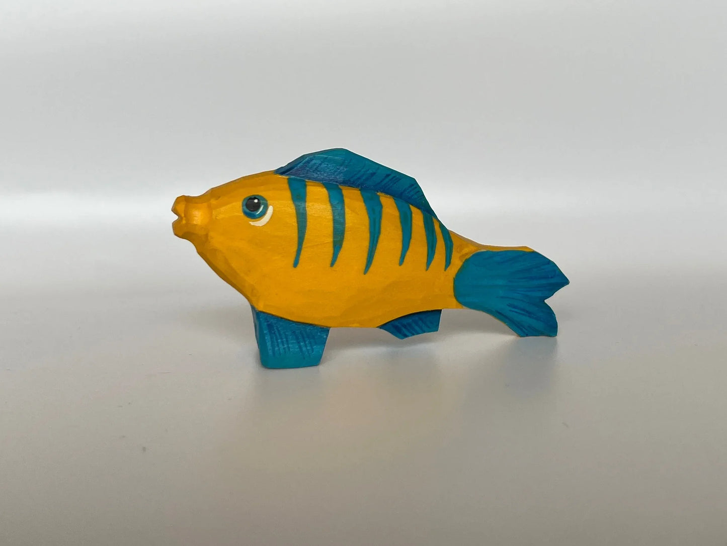 Hand Carved Wooden Fish For Creative Play And Learning - ToylandEU
